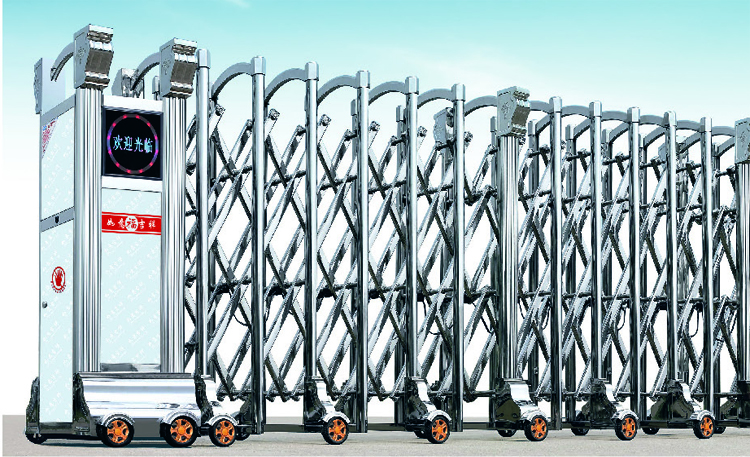 遥控不锈钢伸缩门